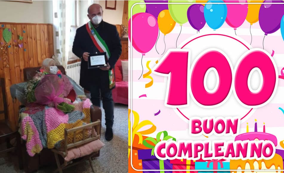 CASTELFORTE - GLI AUGURI DELL'AMMINISTRAZIONE A CECILIA OLIVIA. HA COMPIUTO 100 ANNI