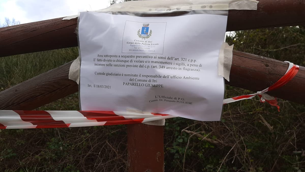 Itri: un’area agricola appartenente a privati e trasformata in discarica di rifiuti