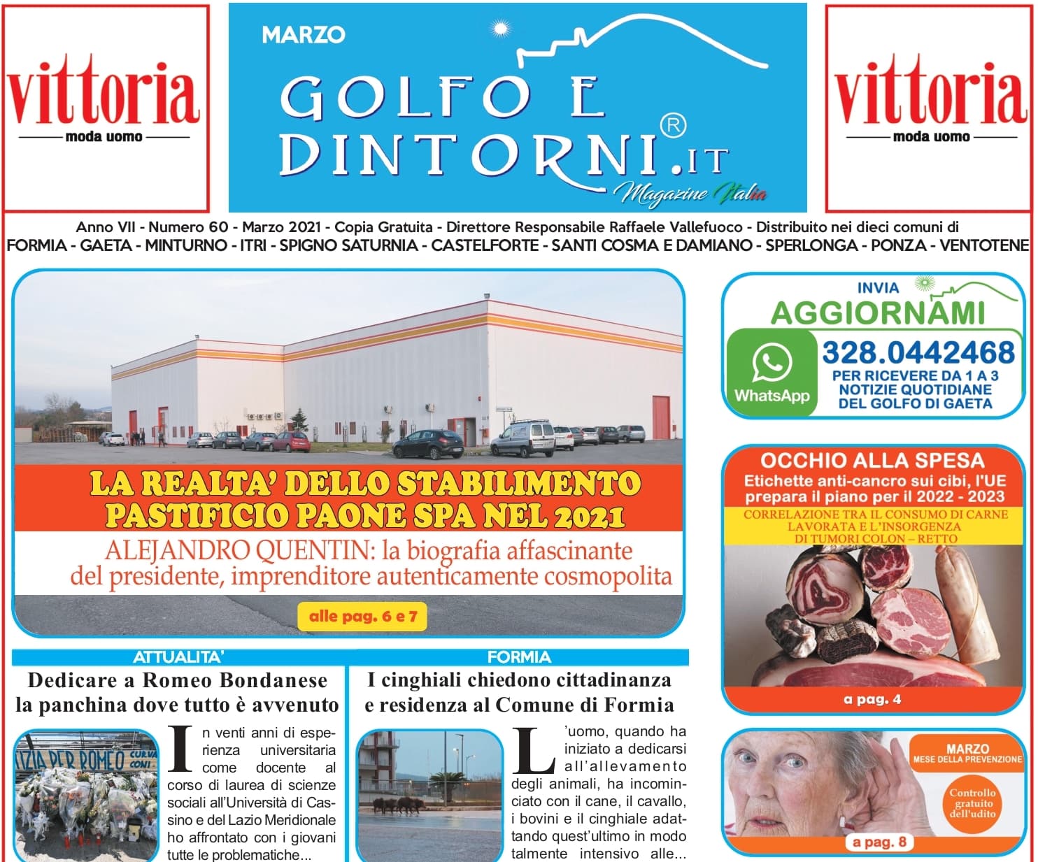 IN DISTRIBUZIONE IL MAGAZINE DI MARZO DI GOLFO E DINTORNI