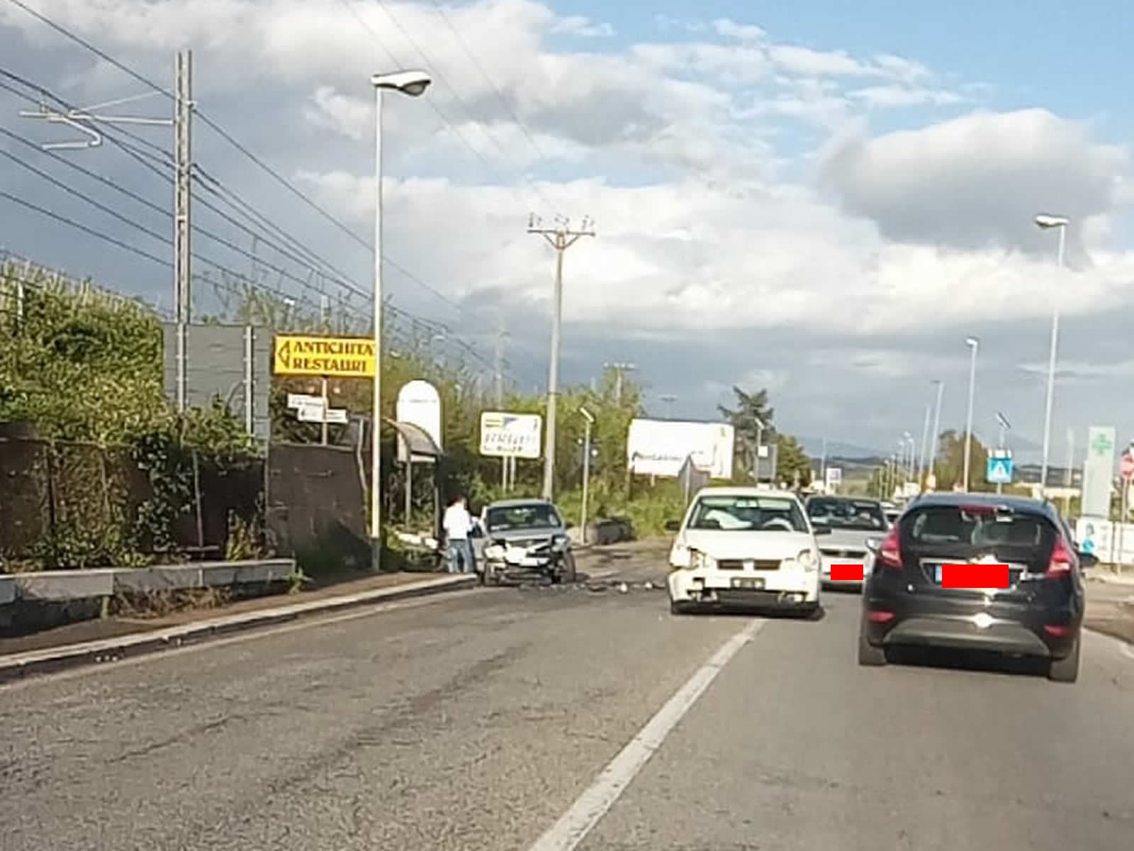 Formia, incidente stradale sulla via Appia