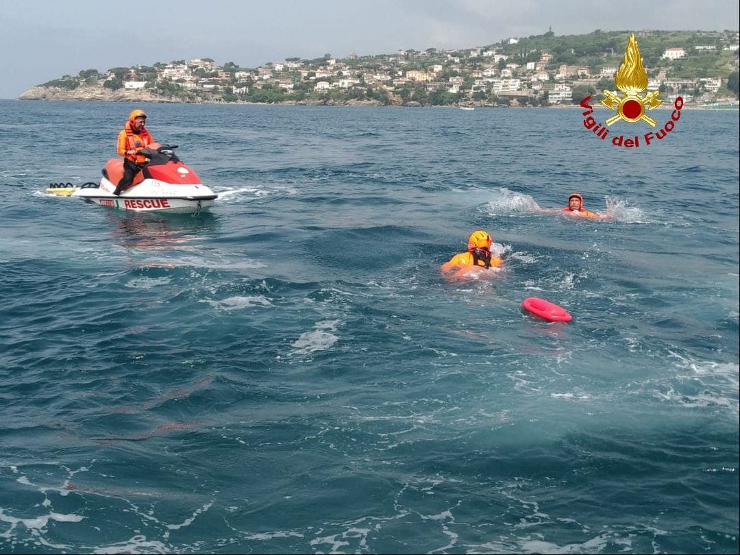 Serapo di Gaeta, Esercitazione: Simulazione di recupero persone