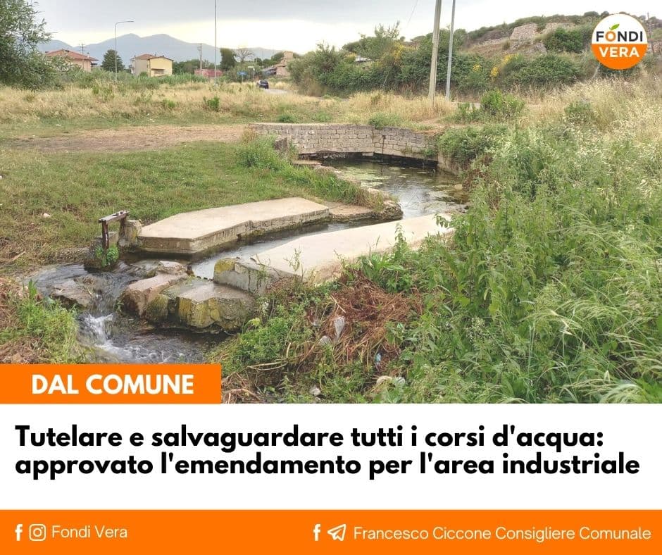 Fondi Vera a difesa delle sorgenti e dei corsi d'acqua