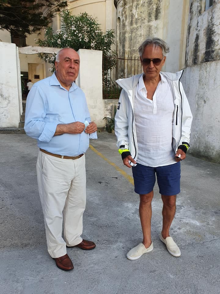 Andrea Bocelli sull'Isola di Ponza