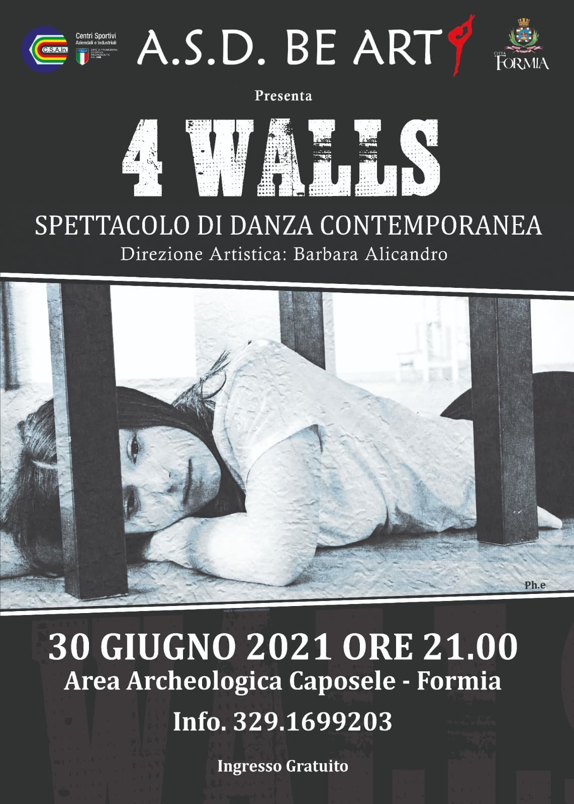 4 WALLS - Formia, Spettacolo di Danza Contemporanea