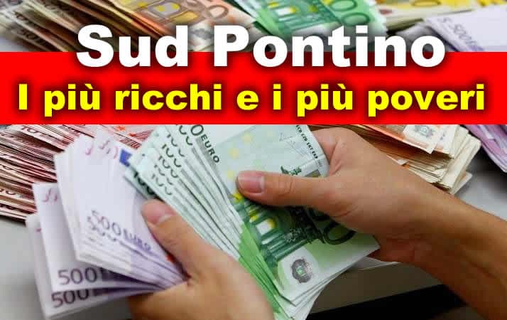 Reddito pro capite: a Gaeta, Formia e Castelforte i più ricchi. A Fondi e Ponza i più poveri