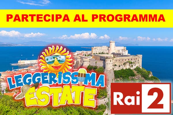 Gaeta su RAI 2 - Partecipa al programma! Posti su prenotazione