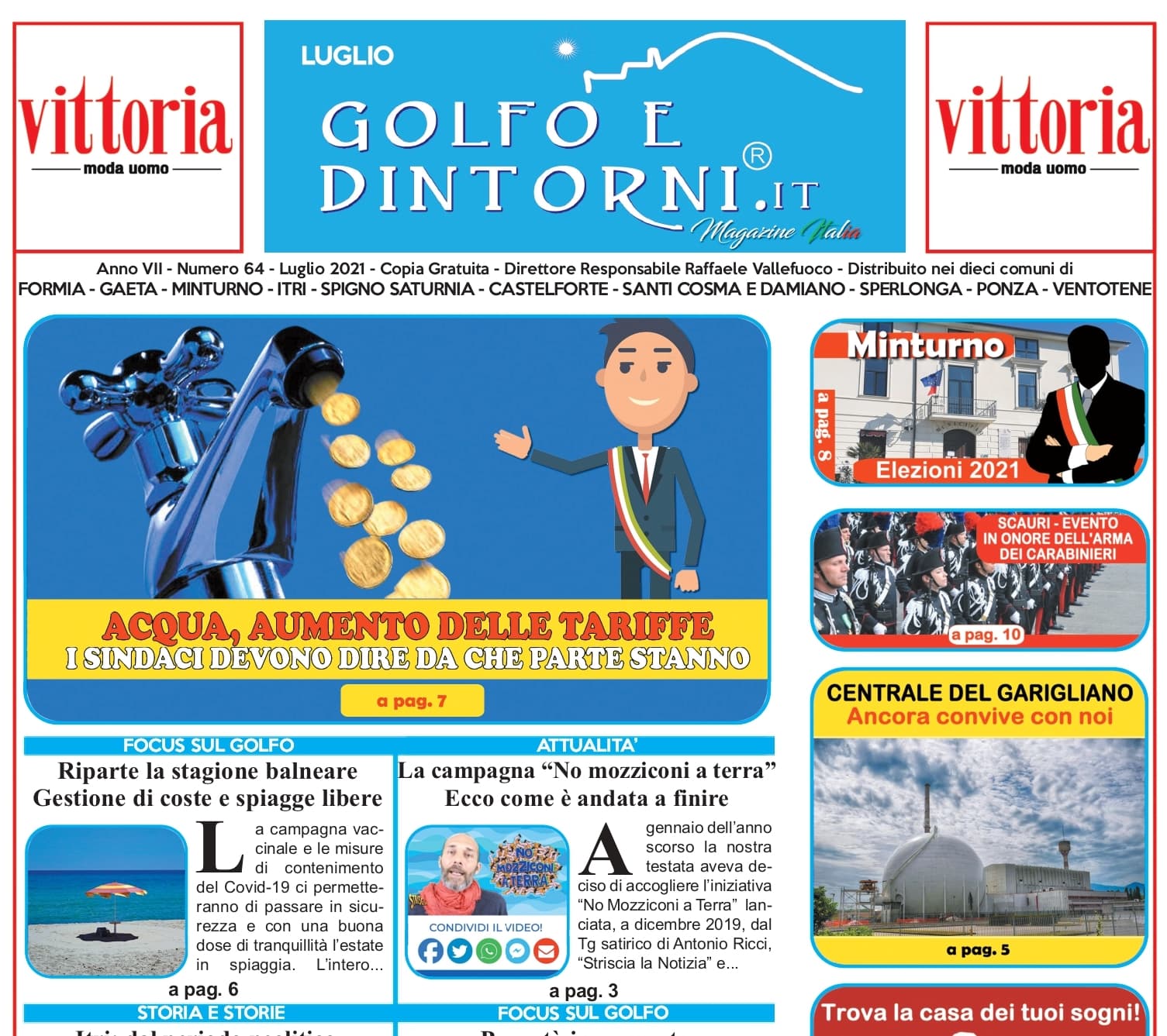 In distribuzione il Magazine Golfo e Dintorni di Luglio