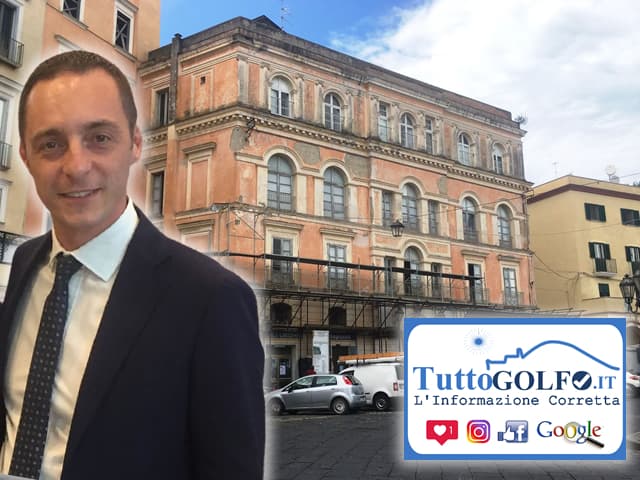 Gaeta - Ex Palazzo municipale, rimosse le impalcature