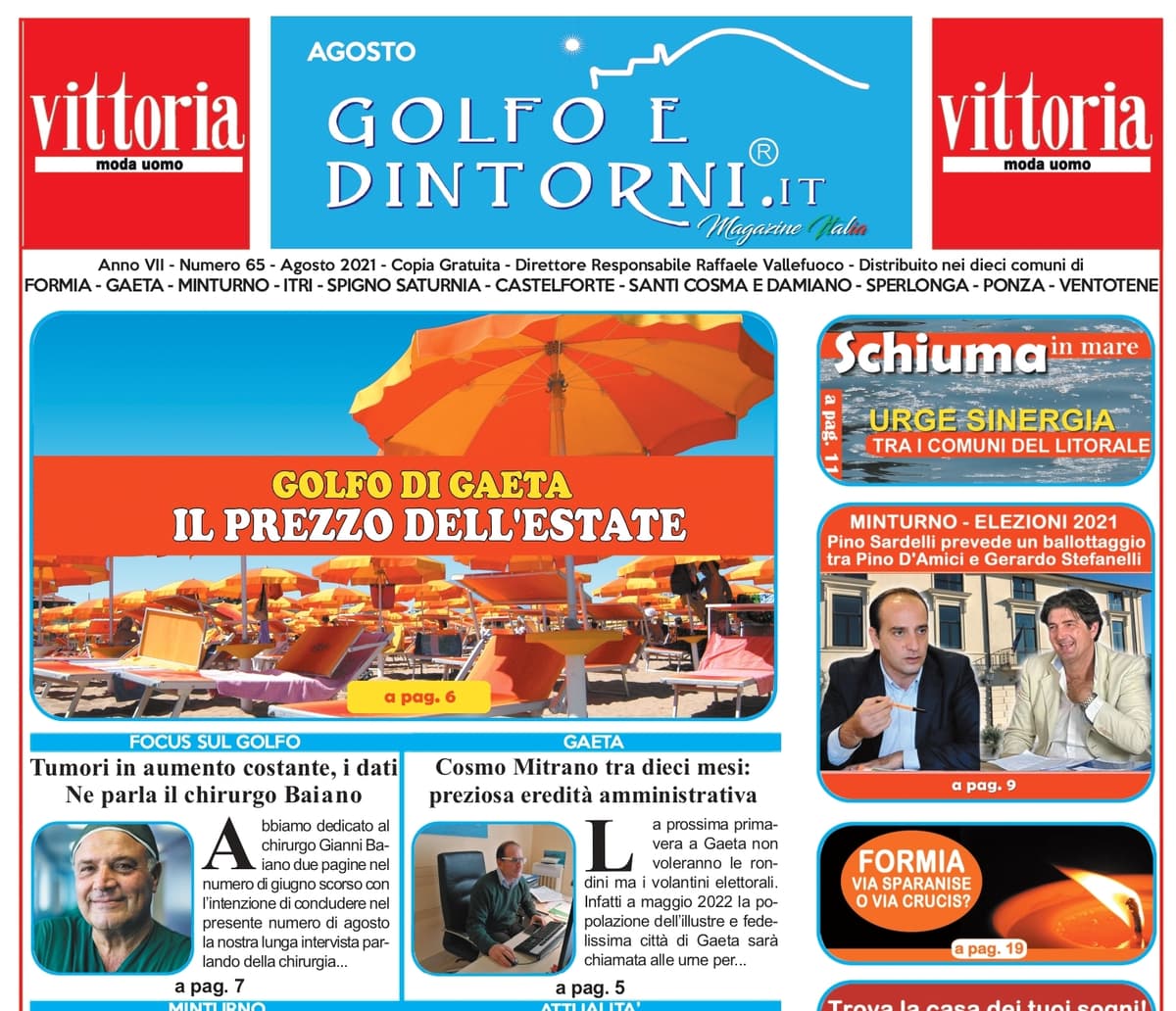 Golfo e Dintorni - In distribuzione il Magazine di Agosto