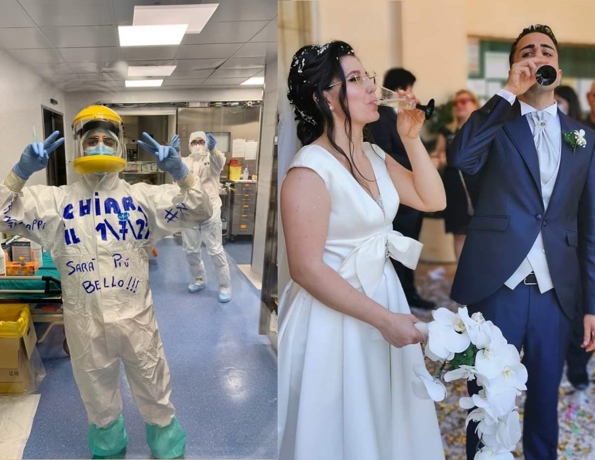 Coronato il sogno d'amore dell'infermiere formiano che ha lottato in prima linea contro il coronavirus