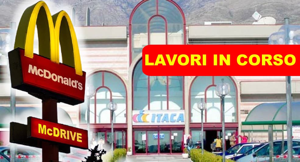 Formia, MC DRIVE - Lavori in corso nei pressi del Centro Commerciale Itaca