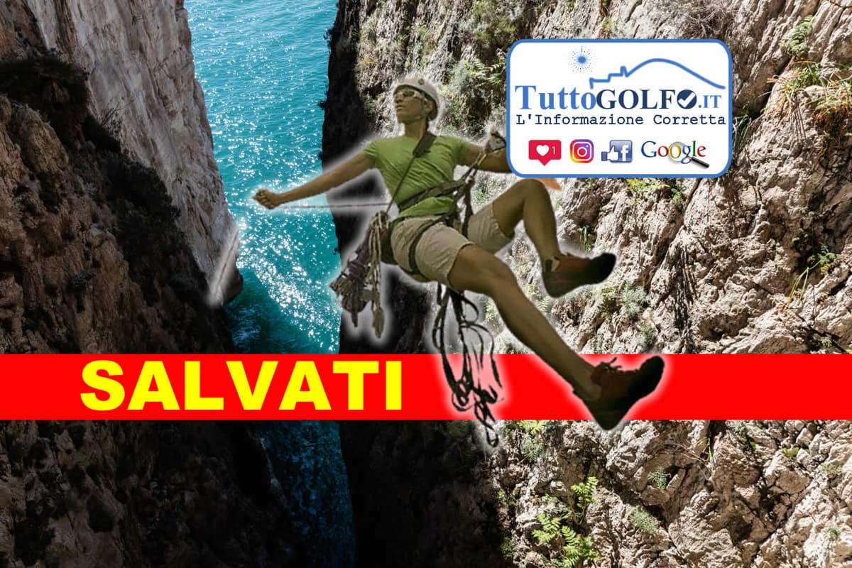 Gaeta, Montagna Spaccata - Messi in salvo tre scalatori