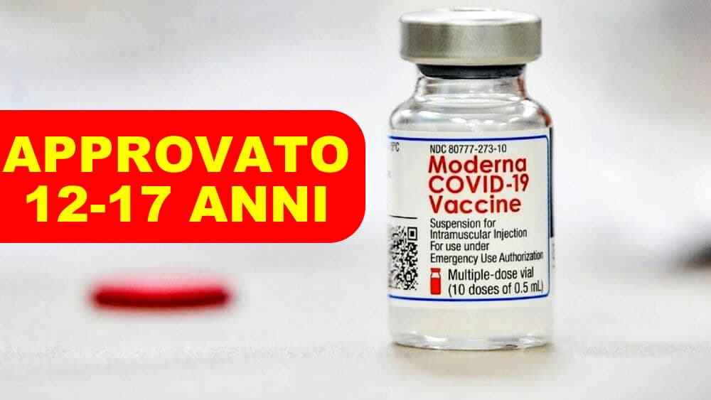 AIFA - Approvato il vaccino Moderna per la fascia di età tra i 12 e 17 anni