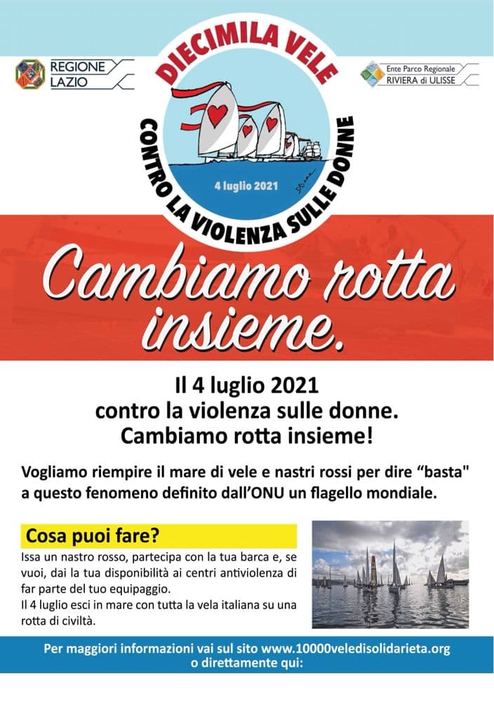 Formia: cambiamo rotta insieme, un nastro rosso sulle barche oggi contro la violenza sulle donne
