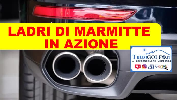 Ladri di marmitte in azione a Scauri