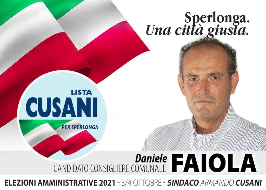 Sperlonga: Daniele Faiola imprenditore balneare scende in campo per riconferma Armando Cusani