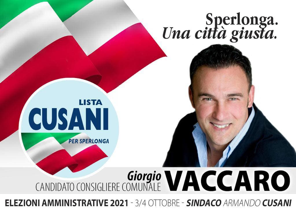 Sperlonga: Lista Cusani si presenta anche con Giorgio Vaccaro fattivo delegato allo sport