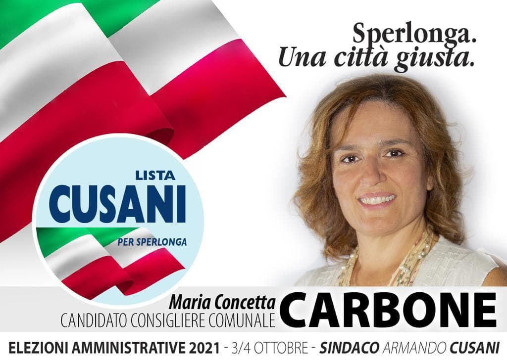 Sperlonga: Lista Cusani presenta Maria Concetta Carbone, orgogliosa di essere sperlongana