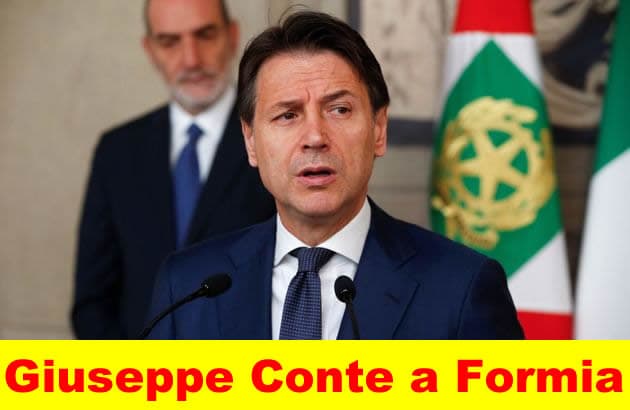 Formia: L'ex premier Giuseppe Conte venerdì 24 settembre in città a sostegno di Paola Villa