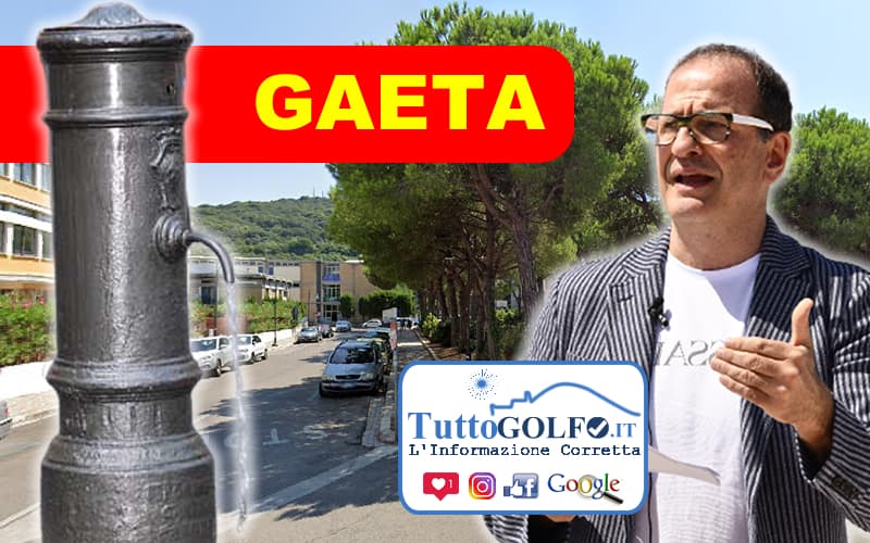 Acqualatina ha donato al Comune di Gaeta una nuova fontana a uso pubblico