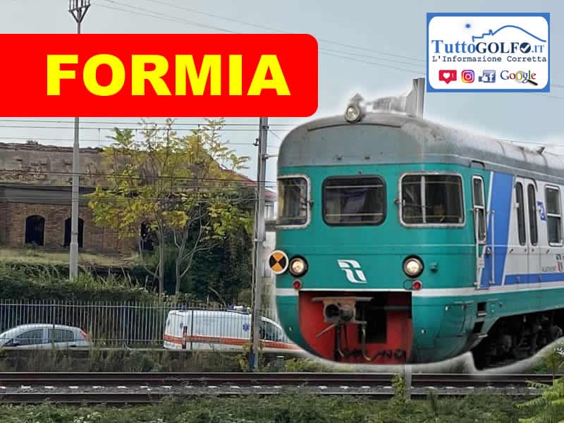 Formia - Travolto dal treno. Ritrovato il cadavere di un uomo sui binari