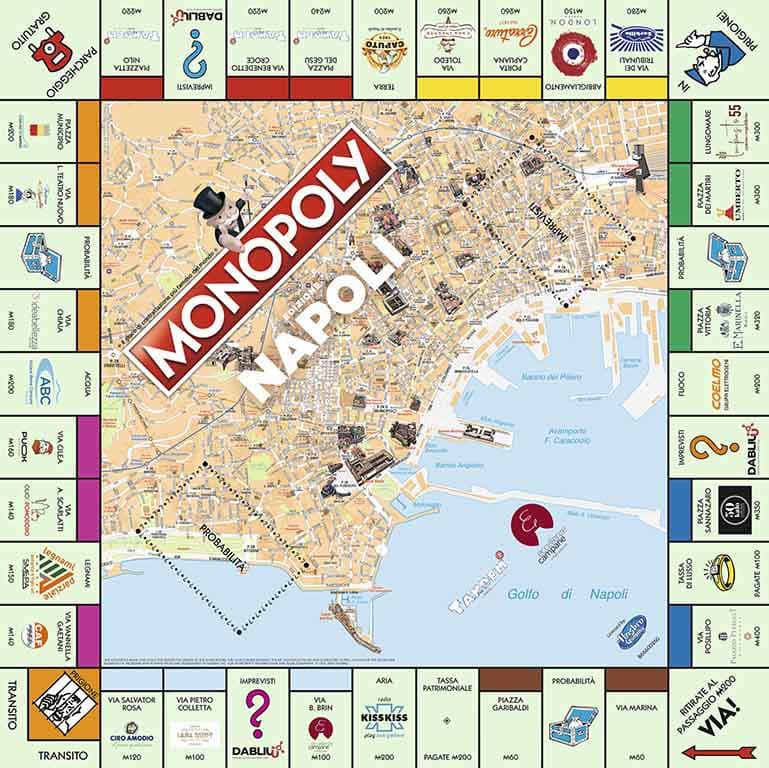 Il "Monopoly" partenopeo alla sua terza edizione dopo la pizza, il calcio, è la volta della città.