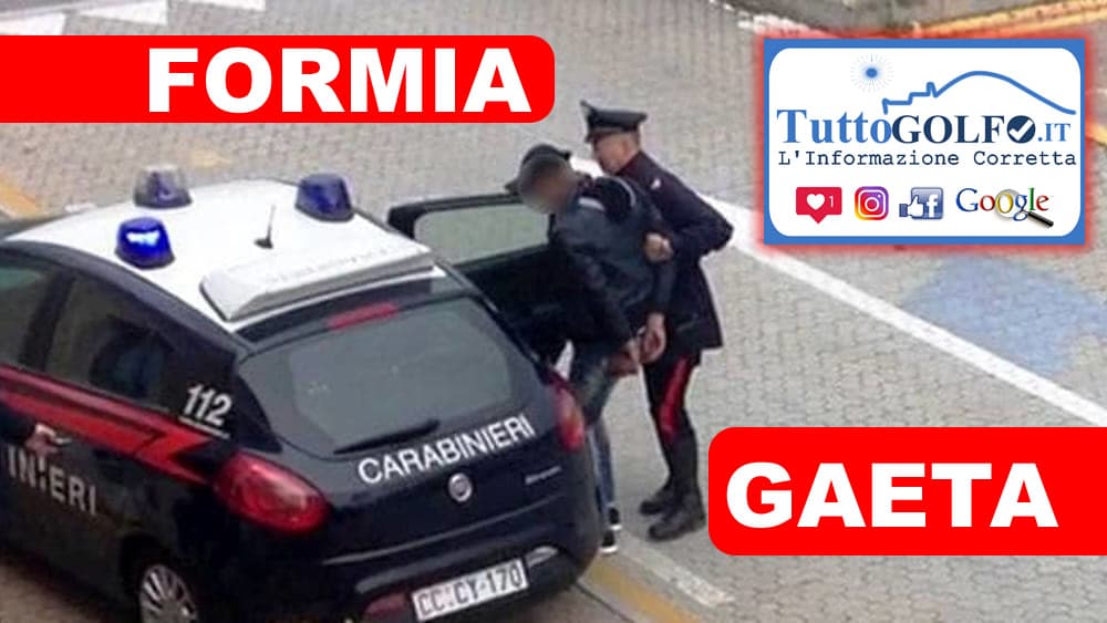 Formia, 20enne viola le prescrizioni. Arrestato a Gaeta