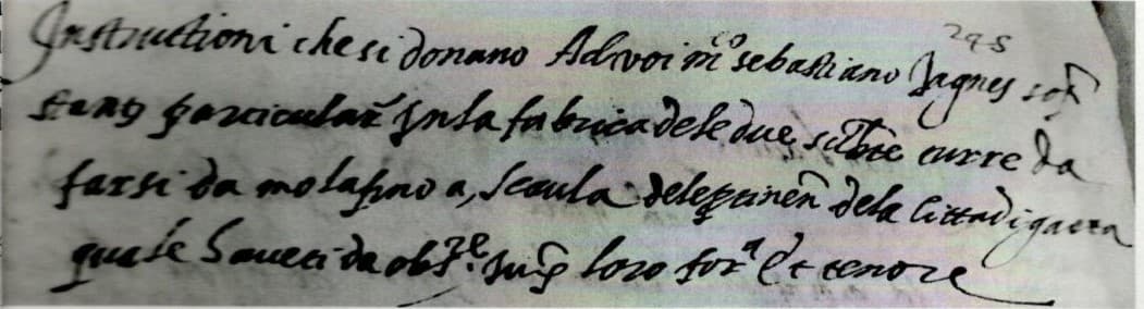Le due torri da farsi da Mola a Scaula (Scauri)
