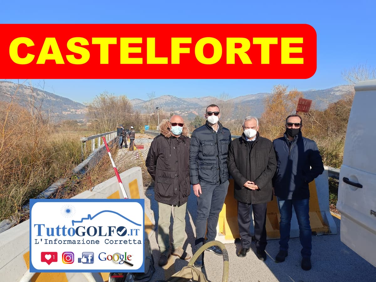 Castelforte, ponte di Maiano: Iniziate le prove di carico