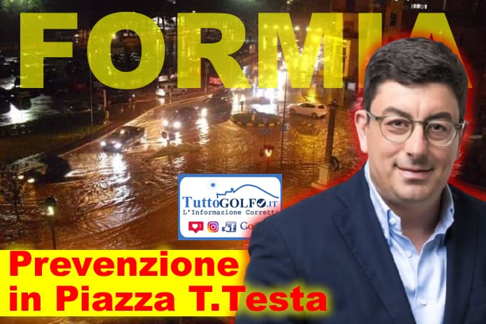 Formia: Risolto il problema dell'allagamento in Piazza Tommaso Testa