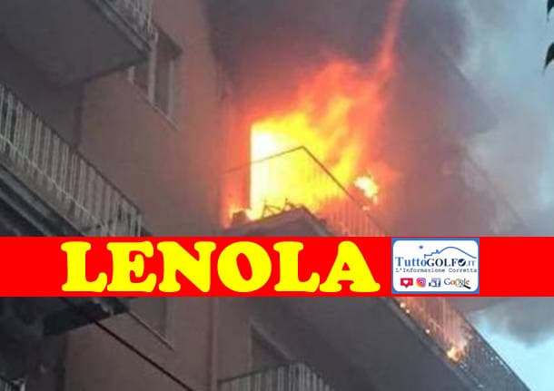 Lenola, incendio in appartamento