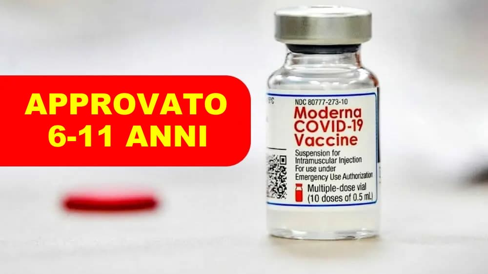 L'EMA raccomanda l'approvazione di Moderna per i bambini dai 6 agli 11 anni