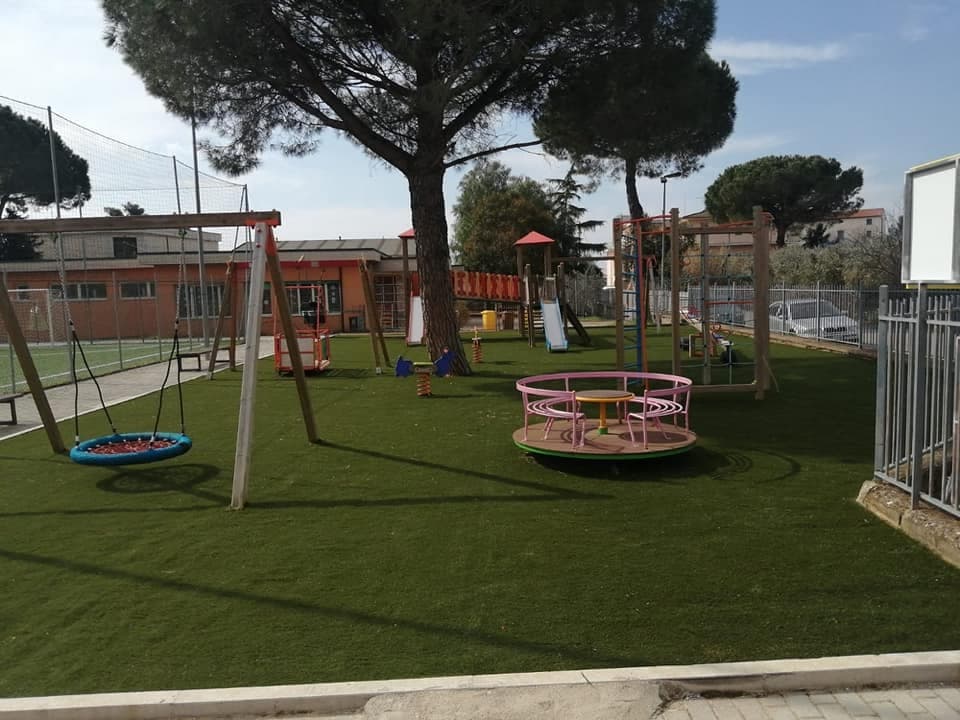 Santi Cosma e Damiano: Ripristinato il parco giochi di Grunuovo
