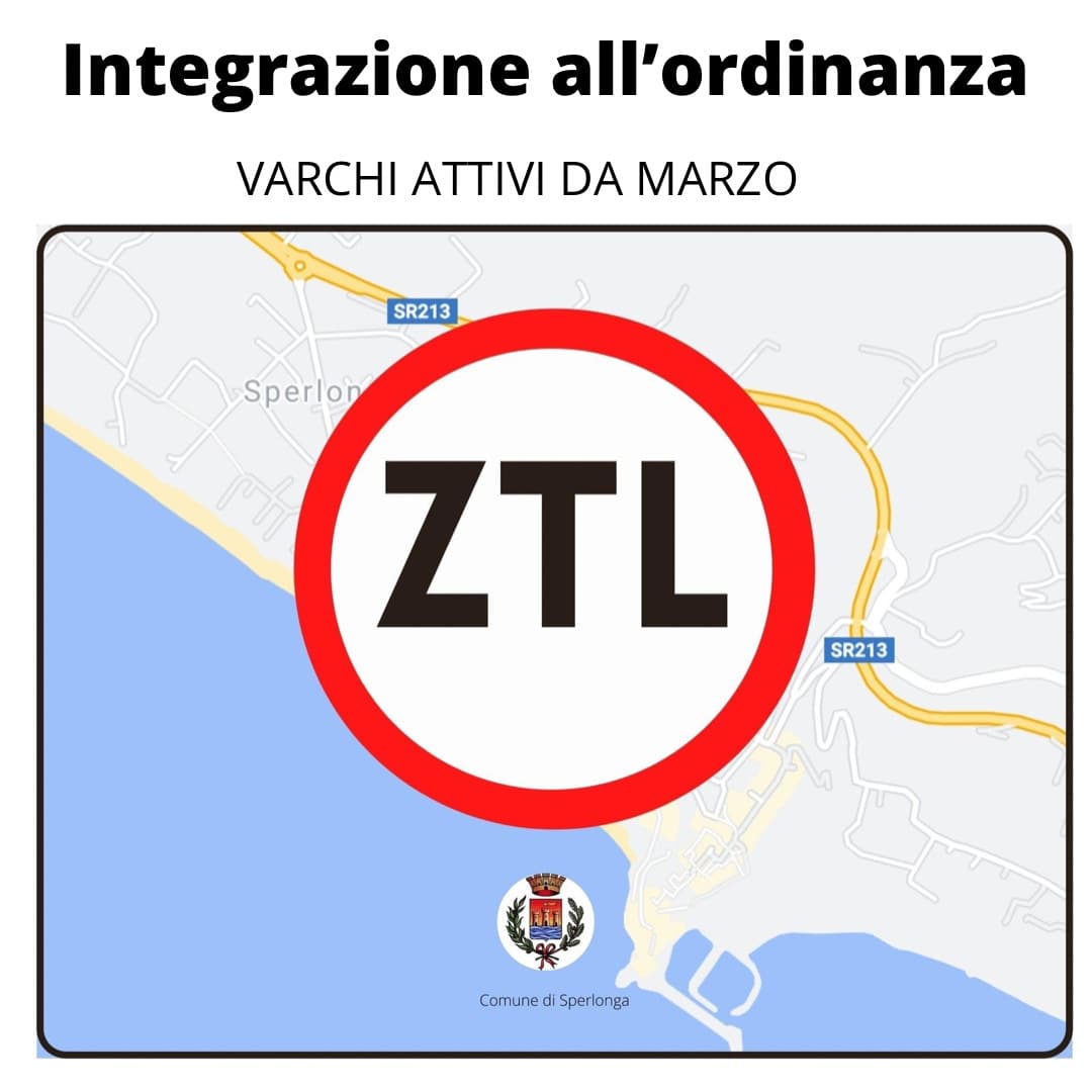 ZTL a Sperlonga: varchi attivi