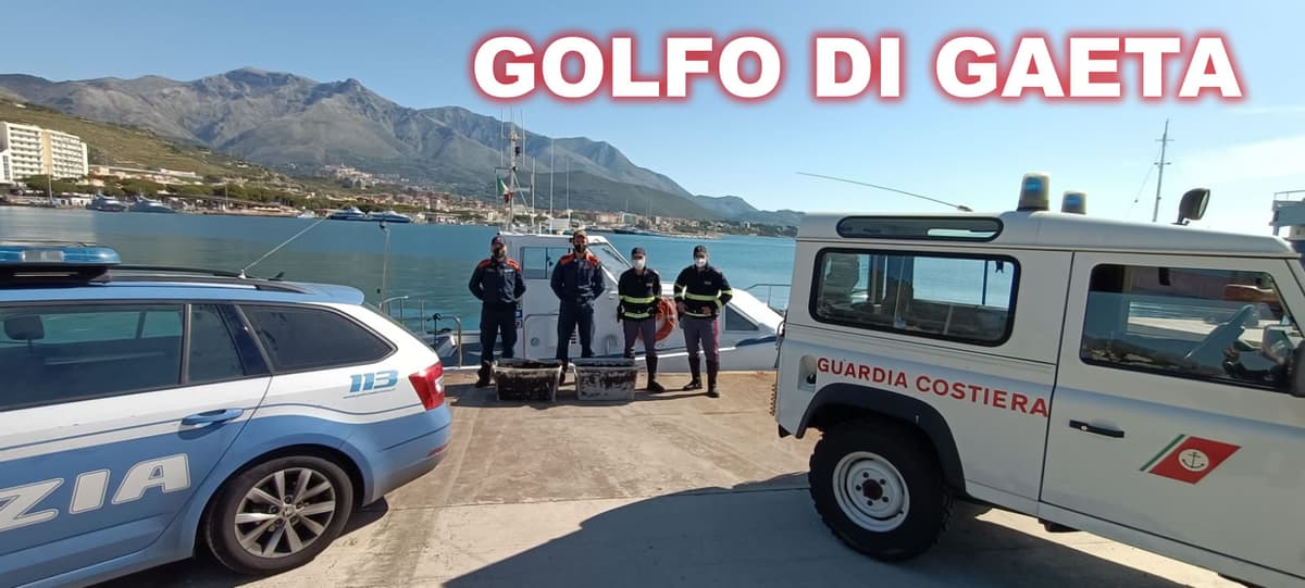 Golfo di Gaeta, ricci di mare: sequestro e sanzioni ai pescatori