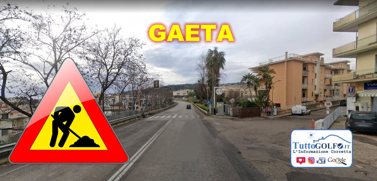 Gaeta: Lavori di messa in sicurezza dell’incrocio via Eucalipti – via Flacca