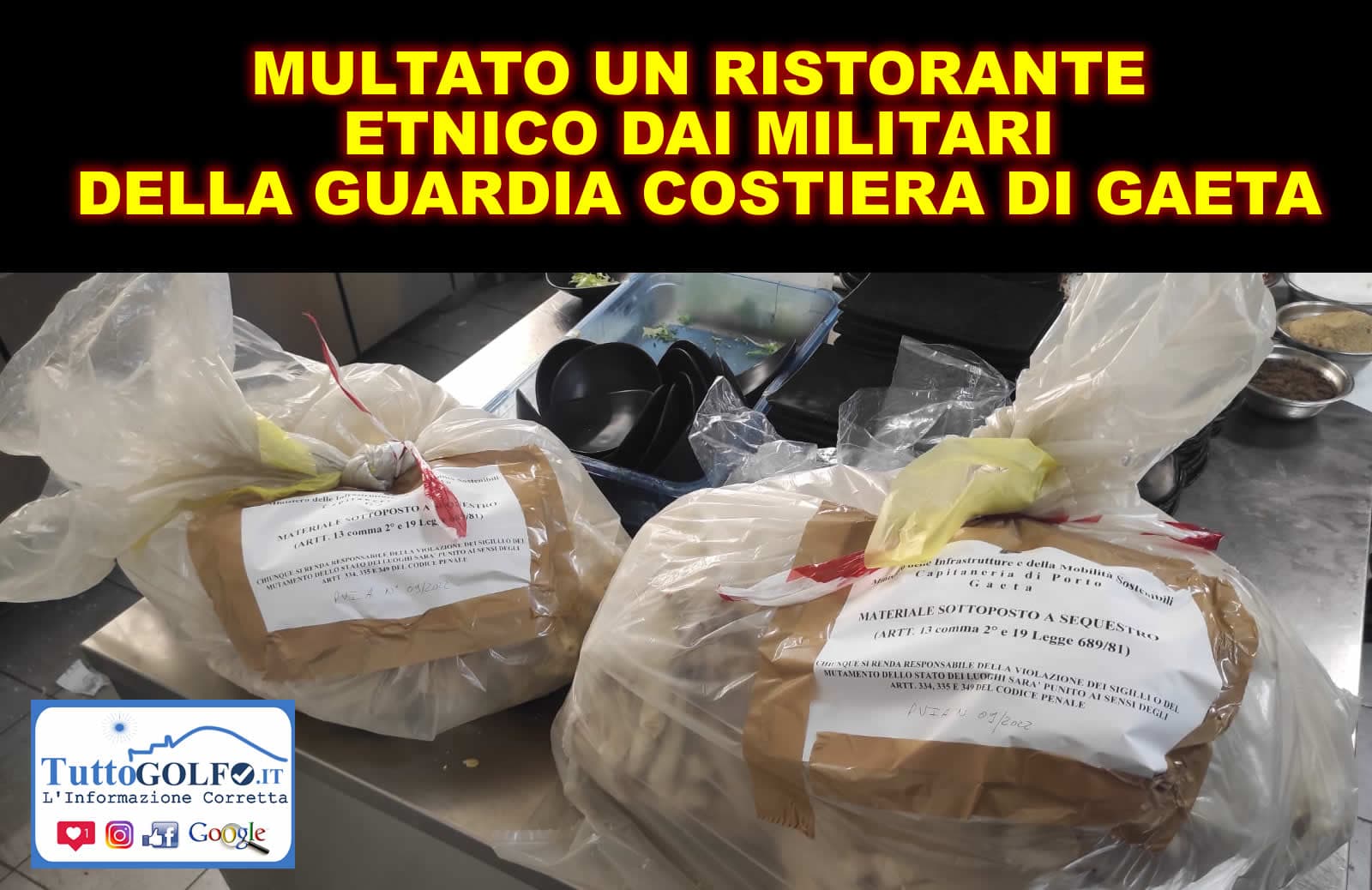 Multato un ristoratore per 4.000€ e un pescatore per 2.500€
