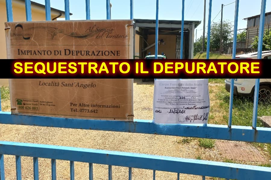 Sequestrato il depuratore comunale