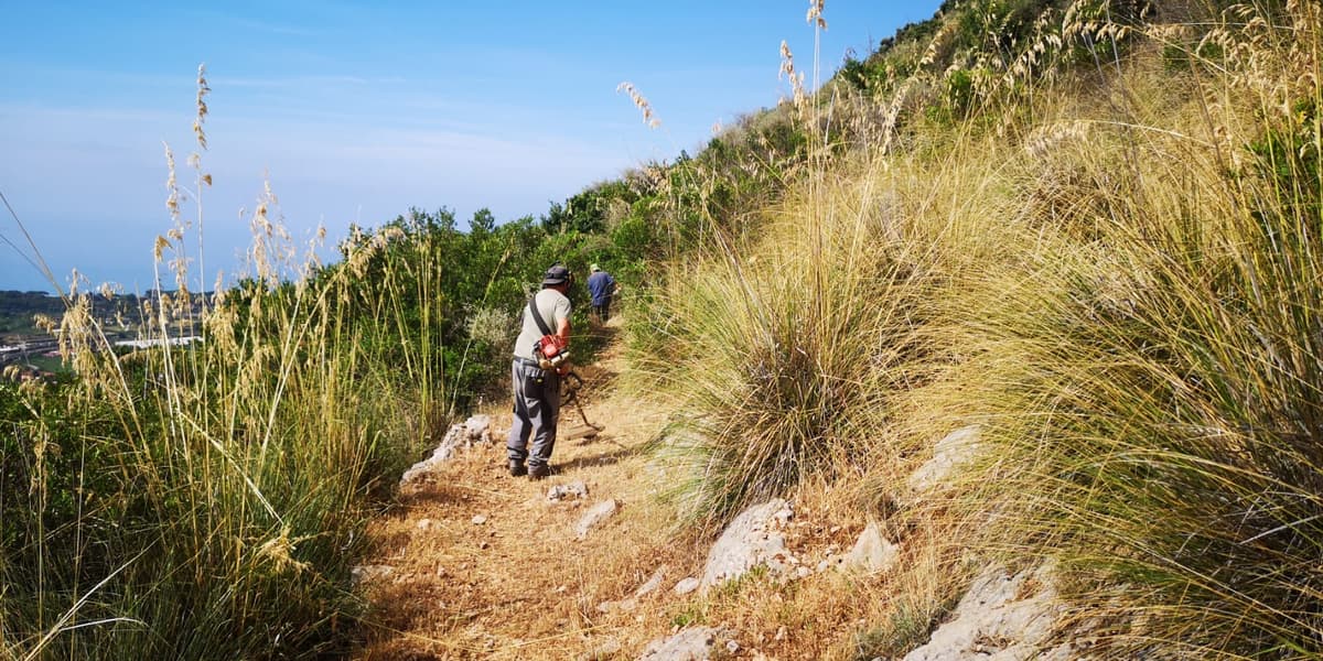 Via Francigena del Sud: pulizia e manutenzione da Parte del Parco dei Monti Ausoni e Lago di Fondi
