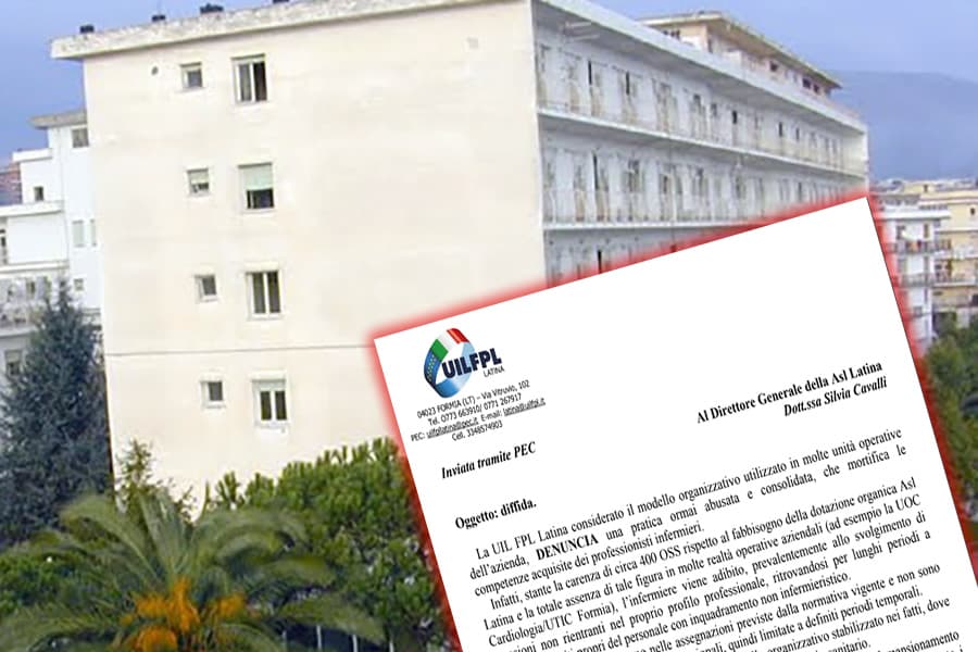 La UIL FPL Latina diffida la Asl Latina a tutela dei servizi sanitari
