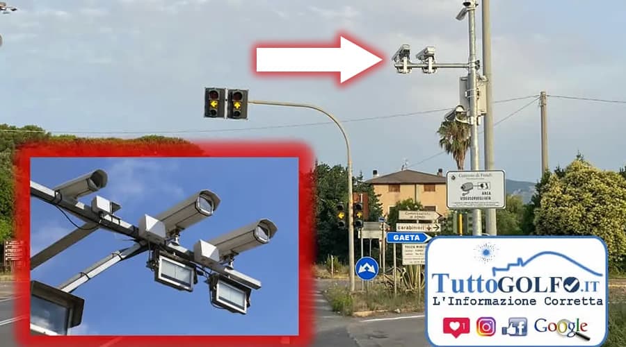 Gaeta, semaforo rosso: Attivo il sistema di rilevazione