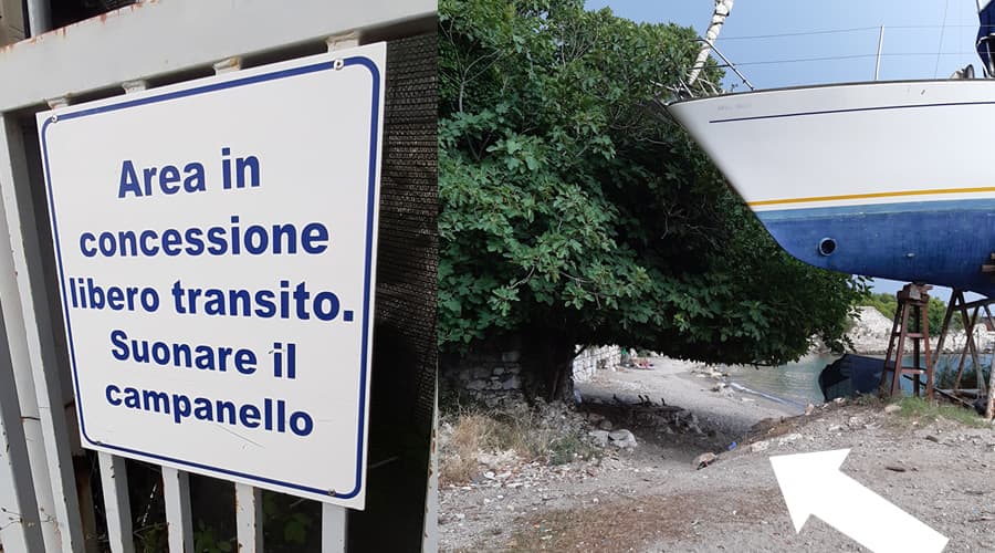Formia, dove gli accessi al mare sono occlusi o resi difficoltosi