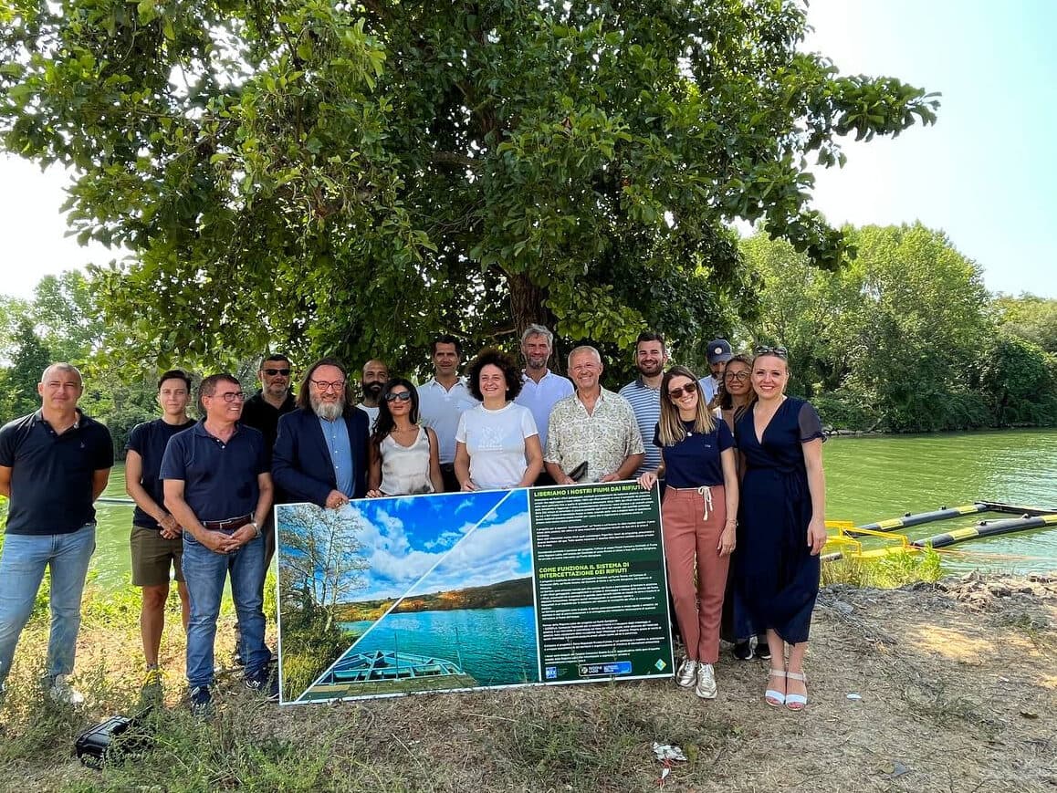 Foce del Garigliano: inaugurata la barriera "acchiapparifiuti"