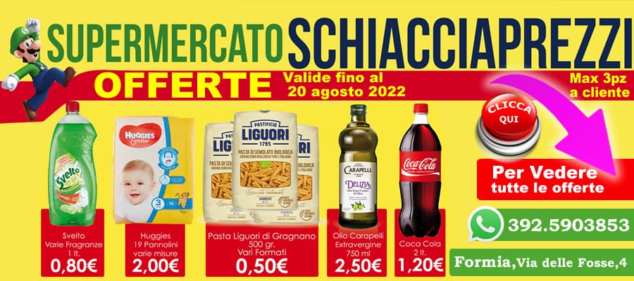 Il nuovo volantino di Schiacciaprezzi è ora disponibile