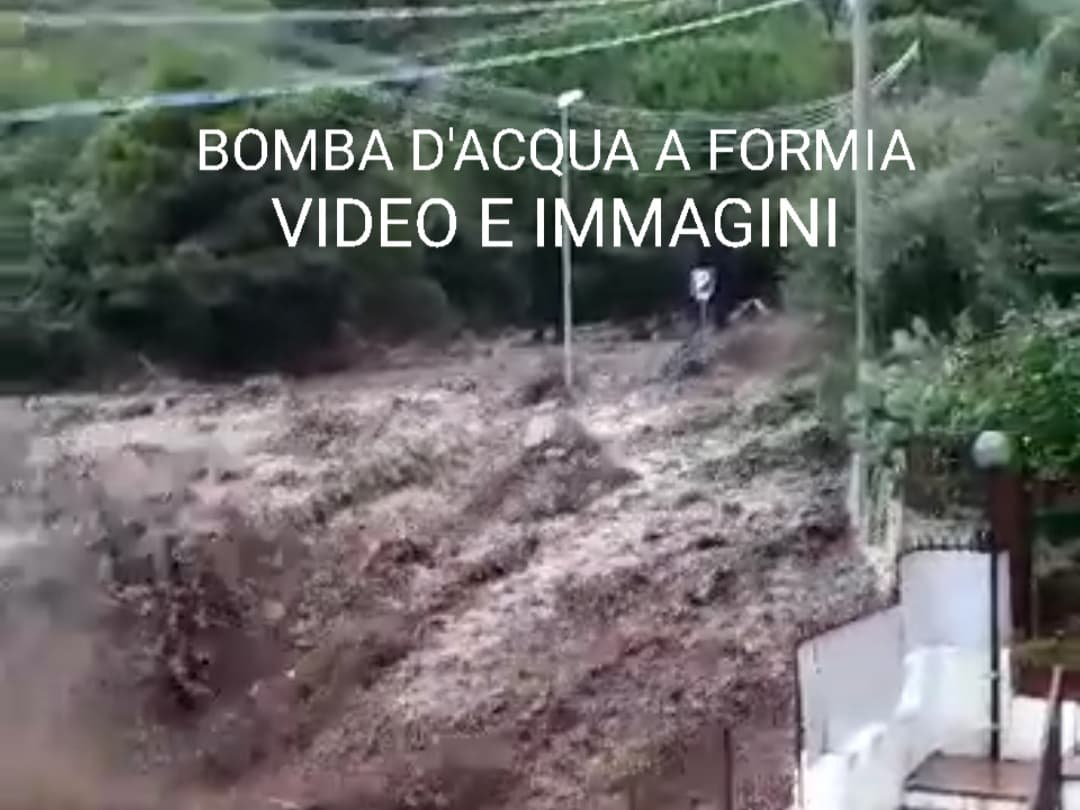 Bomba d'acqua su Formia. VIDEO e FOTO