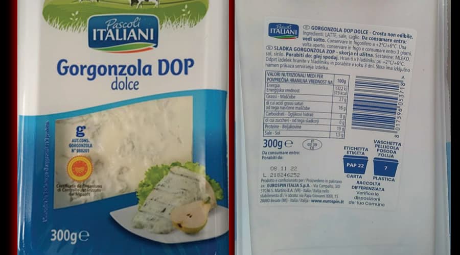 Possibile presenza di Listeria nel Gorgonzola Pascoli Italiani