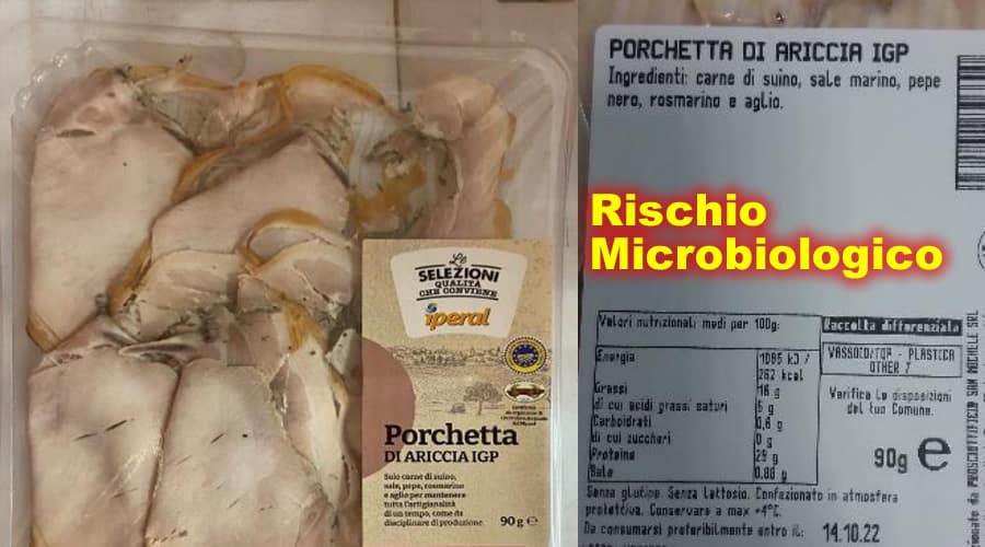 Porchetta di Ariccia: richiamo dal Ministero della Salute