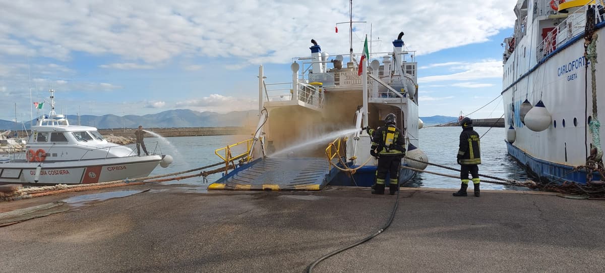 Guardia Costiera, Esercitazione antincendio