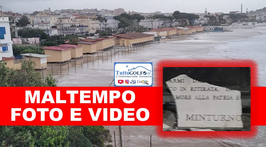 Maltempo, FOTO e VIDEO dal Golfo di Gaeta