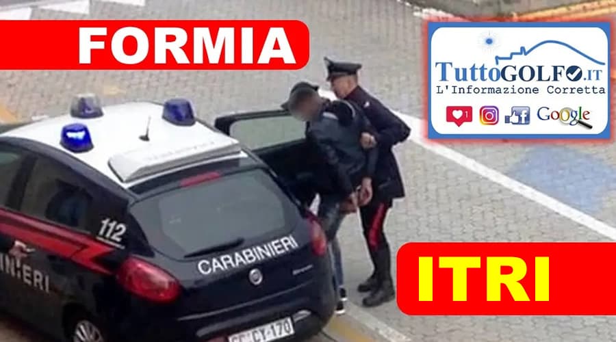 Itri: Furto, ricettazione e violenza sessuale. A Formia resistenza a Pubblico Ufficiale